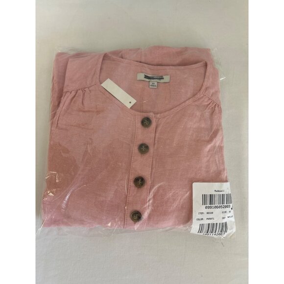 Linen-Blend Puff-Sleeve Tassel-Tie Jumpsuit, XS - Picture 3 of 3